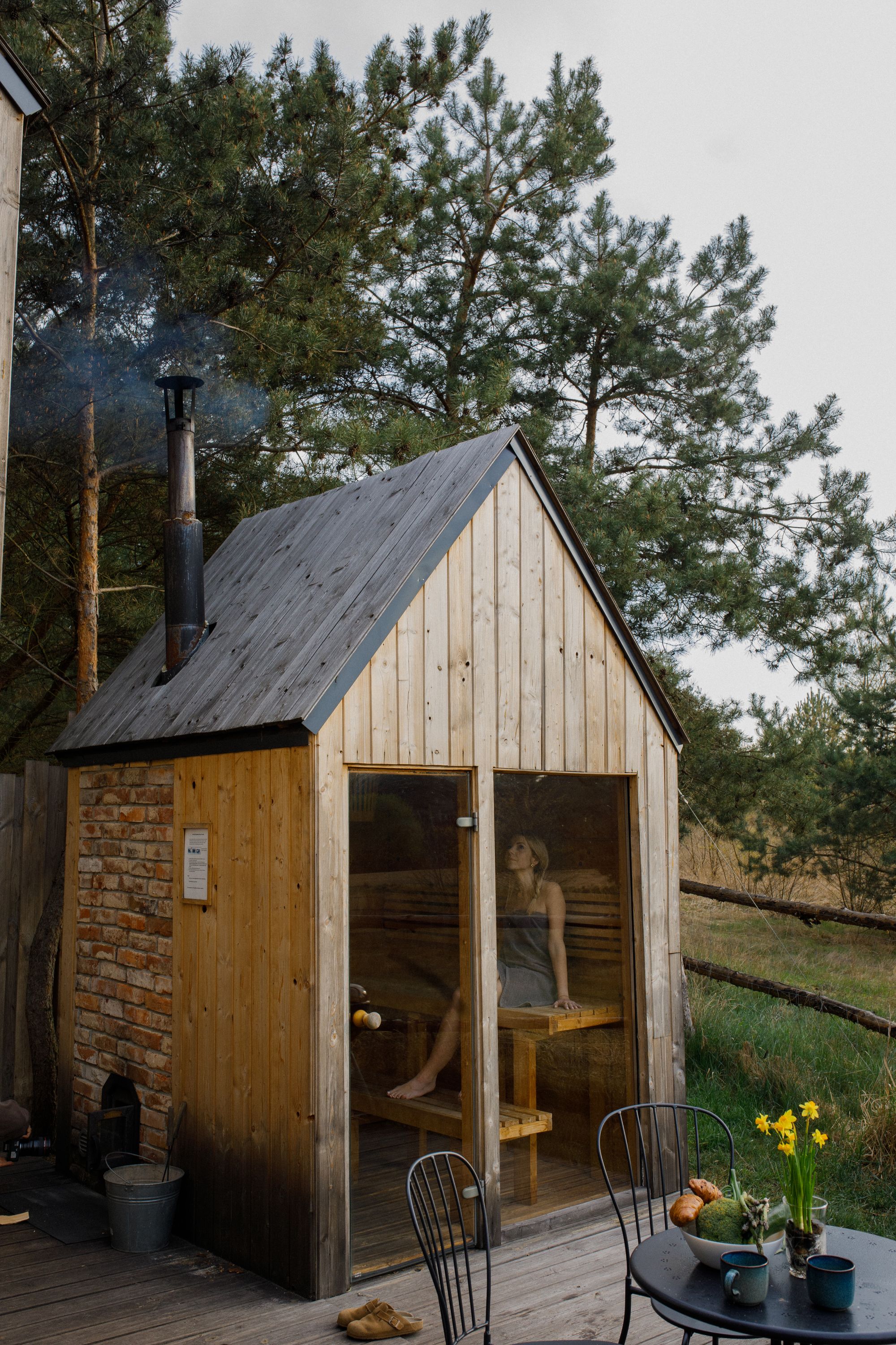Sauna w lesie